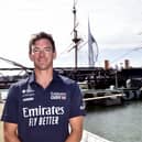 Dylan Fletcher MBE at Portsmouth Historic Dockyard to mark the Emirates Great Britain Sail Grand Prix returning to the city on 25-26 July.
Picture: Sarah Standing (130726-4134)