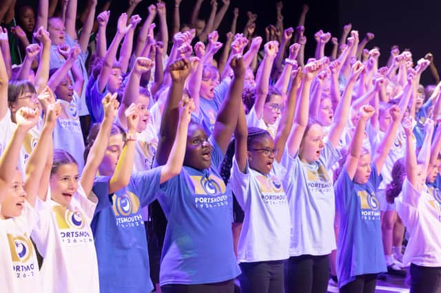 The Portsmouth Guildhall performance, organised by Portsmouth Music Service