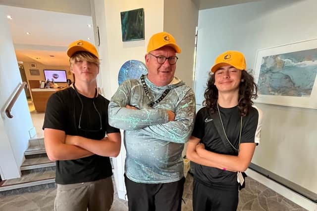 Youngsters in the Angling Mentors scheme learn how to fish - and get these hats for their efforts.