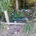 Rubbish at Barton Field, Leigh Park