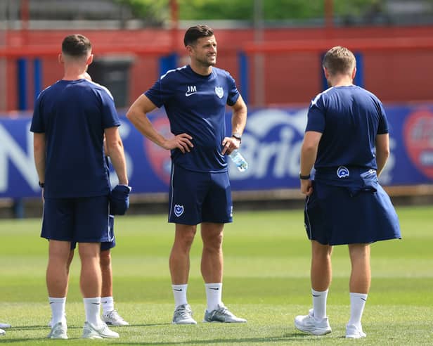 John Mousinho wasn't happy with his senior players following a 2-0 defeat at Aldershot in pre-season. Picture: Simon Roe/ProSportsImages