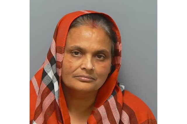 Kiran Kaur, 53, has been jailed for three years for removing the knife used by her son to kill Henry Nowak from the crime scene.