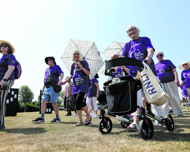 Portsmouth Relay for Life, Portsmouth Grammar School playing fields, Hilsea. The event was in aid of Cancer Research UK
Picture: Chris Moorhouse (180726-24)