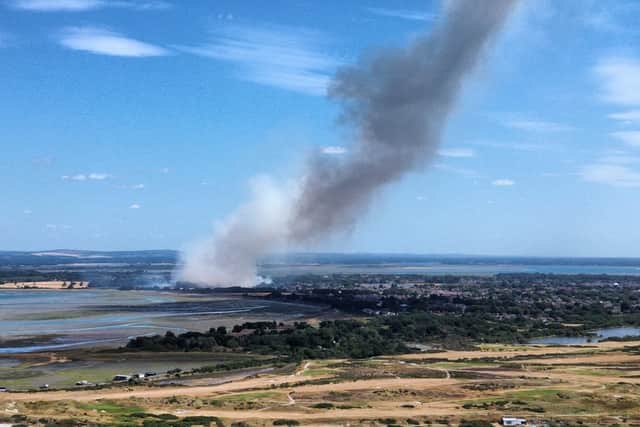 Fire on Hayling Island