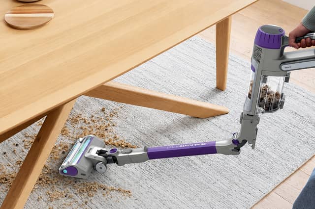 The Shark PowerDetect combines a flexible wand, pet tool and up to 70 minutes of cordless runtime