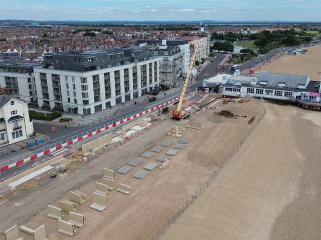 Southsea sea defences being created near South Parade Pier
Picture: Habibur Rahman