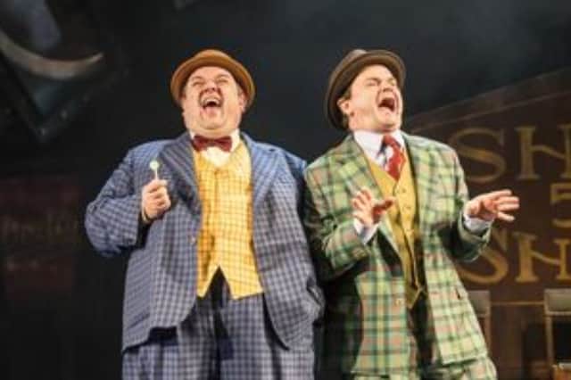 Jack Edwards playing the role of Nicely-Nicely Johnson in Guys and Dolls