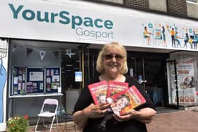 Gosport author Averil Branson at her book launch at Your Space in Gosport High Street, on Tuesday, July 21, 2026.

Picture: Sarah Standing 