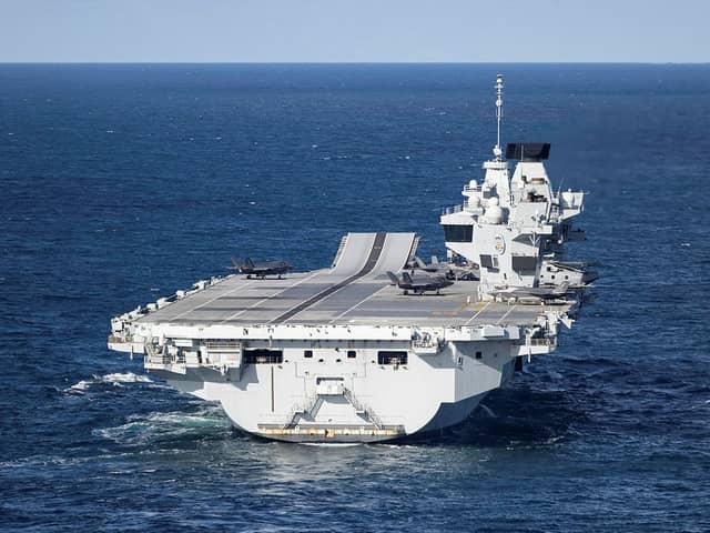 HMS Prince of Wales during Enhanced Vigilance Activity, Neptune Strike. Photo by AS1 Phoebe Hambrook