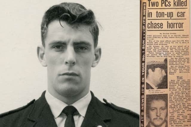 A hero police officer who was killed during a high-speed pursuit has received royal recognition to honour his sacrifice.

Pictured: PC Kenneth Adams