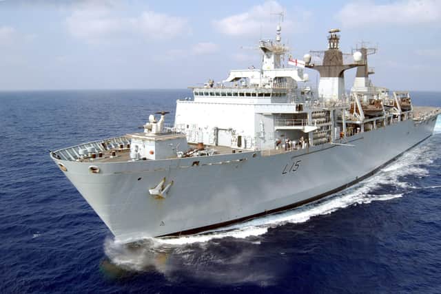 HMS Bulwark (LA/Phot Dave Griffiths/PA)