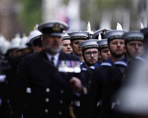 Members of the Royal Navy (Benjamin Cremel/PA)