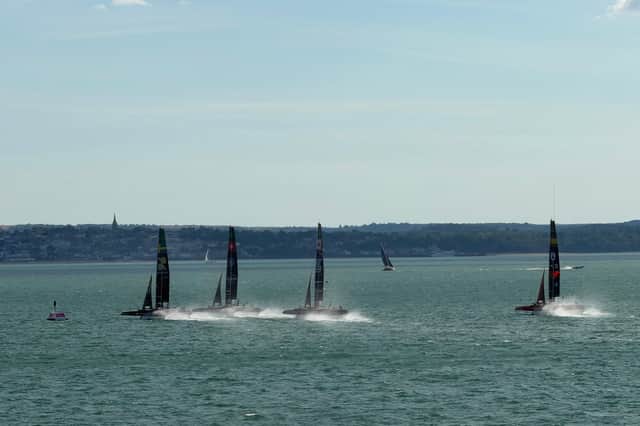 Final race of SailGP.
