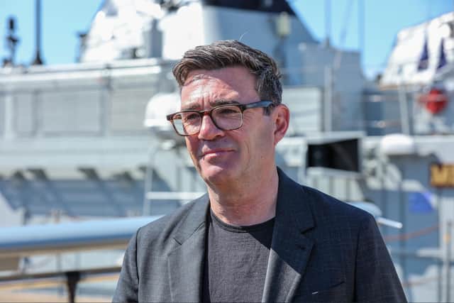 New prime minister Andy Burnham at HMNB Portsmouth on July 27.