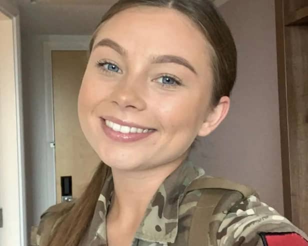 Royal Artillery Gunner Jaysley Beck took her own life after being sexually assaulted (Family handout/Centre for Military Justice/PA)