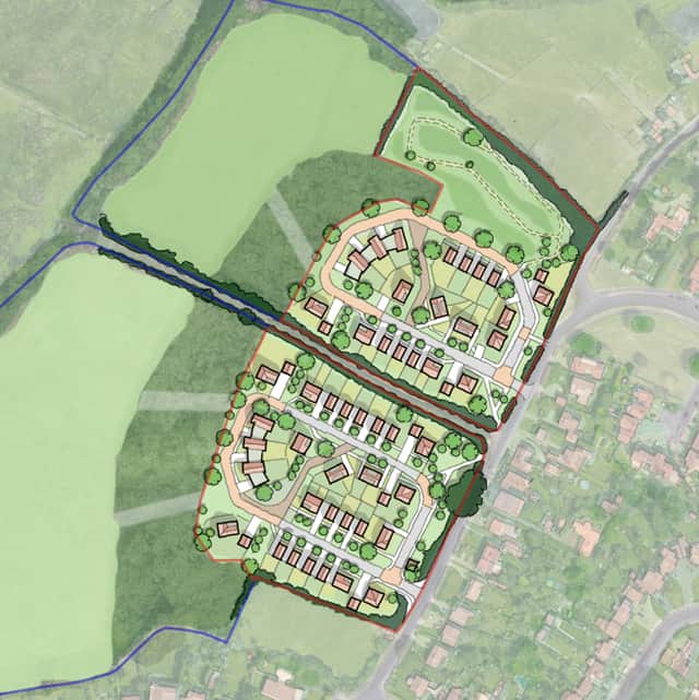 The proposed site on fields to the west of Old Street, Stubbington. Photo: Bargate/Fabrik, FBC planning portal