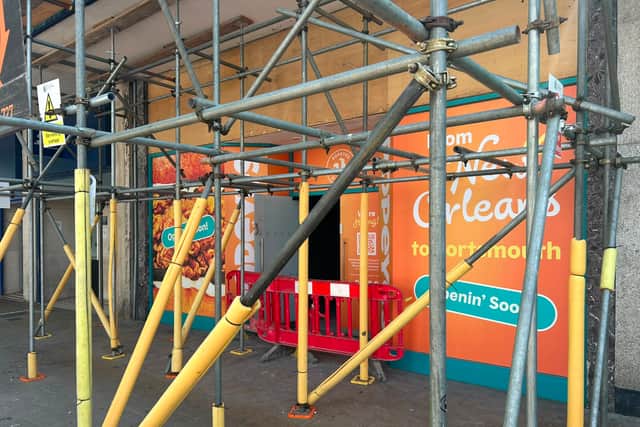 Signage for a new Popeyes has appeared in Commercial Road.