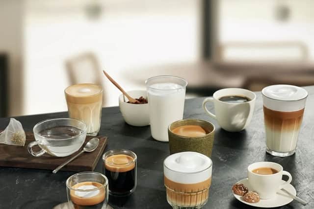 The Siemens EQ500 TQ513GB1 Bean to Cup Coffee Machine can make 10 different types of coffee.