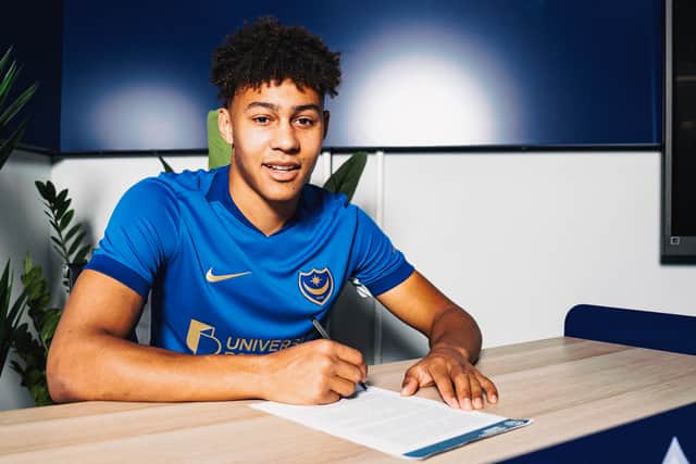 Luke Brooke-Smith last week signed a four-year deal at Pompey. Picture: Portsmouth FC
