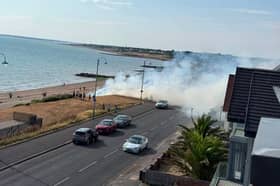 Fire in Lee-on-the-Solent
