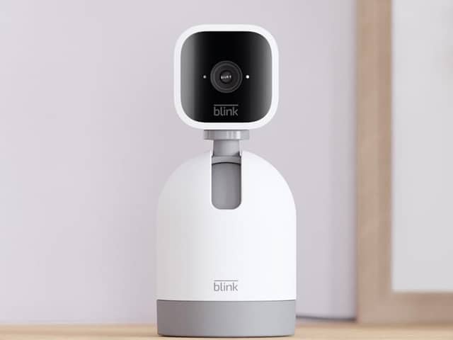 The Blink Mini Pan-Tilt Camera is reduced from £34.99 to £16.99 at Amazon