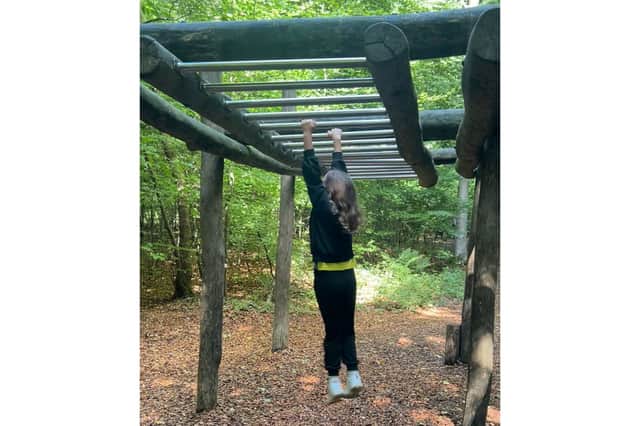 Kelly Miles doing activities during the school holidays