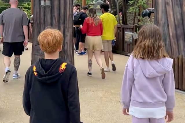 Kelly Miles' kids on a day out