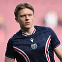 Edinburgh, Scotland, 21st March 2026.
Luke Graham of Dundee during the Hearts vs Dundee Scottish Premiership match at Tynecastle Park, Edinburgh. Picture credit should read: Neil Hanna / Sportimage