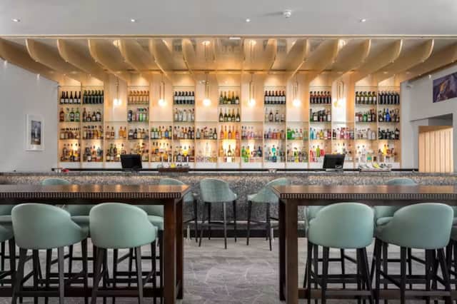The bar at the Langstone Quays hotel on Hayling Island