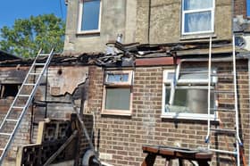 The fire caused significant damage to two properties 