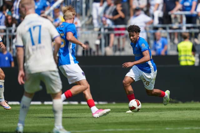 New signing Luke Brooke-Smith made his Pompey debut in Saturday's goalless draw at SV Darmstadt. Picture: Jason Brown