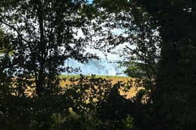 Fire crews are at the scene of a hay fire in Titchfield Lane, Wickham. 
