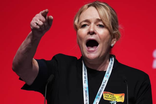Sharon Graham, general secretary of Unite the Union, is campaigning for Airbus to be prioritised for the Skynet contract.
