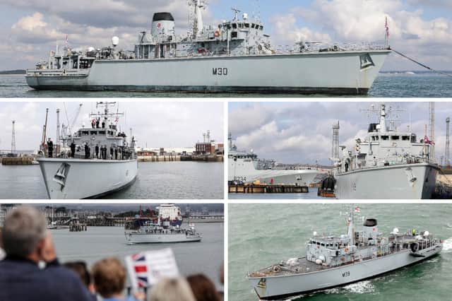 The retirement dates have been set for Hunt-class Royal Navy mine-hunters. This includes HMS Ledbury, Cattistock, Brocklesby, Middleton, and Hurworth.