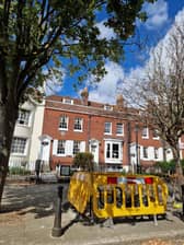 The Charles Dickens' Birthplace Museum has had a bike loop installed directly outside of it.