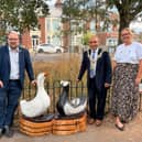 (L-R) Cllr Steve Pitt, Lord Mayor Abdul Kadir and Cllr Leonie Oliver