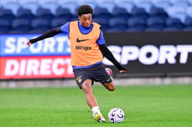New Pompey signing Ryan Kavuma-McQueen. (Photo by Ayush Kumar/Getty Images)