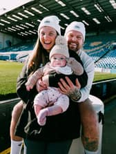 Ice Bath Harry and Felicity Ramsey with their daughter Billie