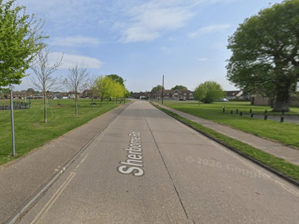 The arson attack took place at Sherborne Road Recreation Ground, Chichester.