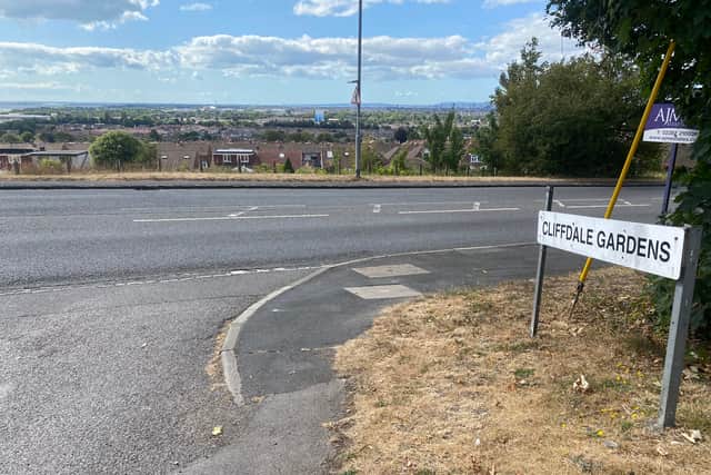 Cliffdale Gardens off London Road where a man was found stabbed