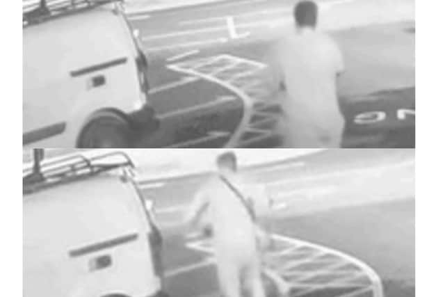 Police are looking for two men
