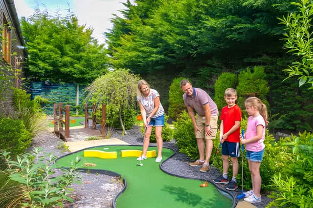 Mini golf is among the family activities available at Glendale Holiday Park, one of the destinations included in the Park Holidays Big Summer Sale with savings on selected late summer breaks.