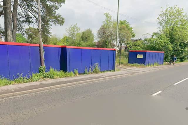 Where the new Camsfield Gardens care home will be built on the A27, The Avenue in Fareham