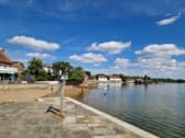 The beach outside The Ship Inn, Langstone