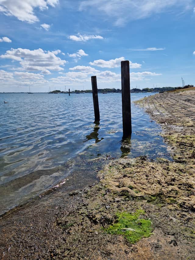 The water near the Ship Inn, Langstone