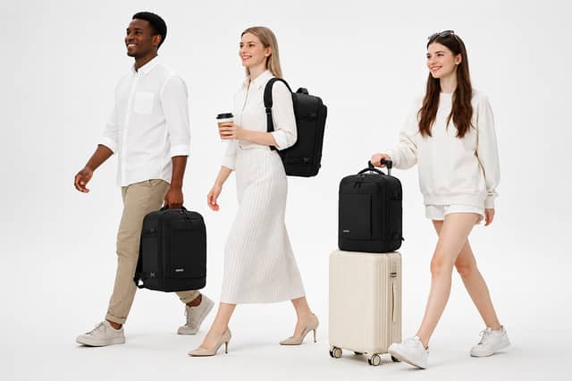 This 24-litre travel backpack is designed to fit Ryanair's 40 x 30 x 20cm cabin baggage allowance.