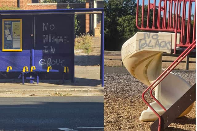 Racist graffiti in Paulsgrove