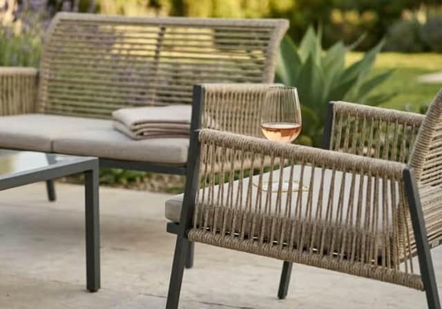 Shoppers can snap up a four-seater rattan garden set for just £199