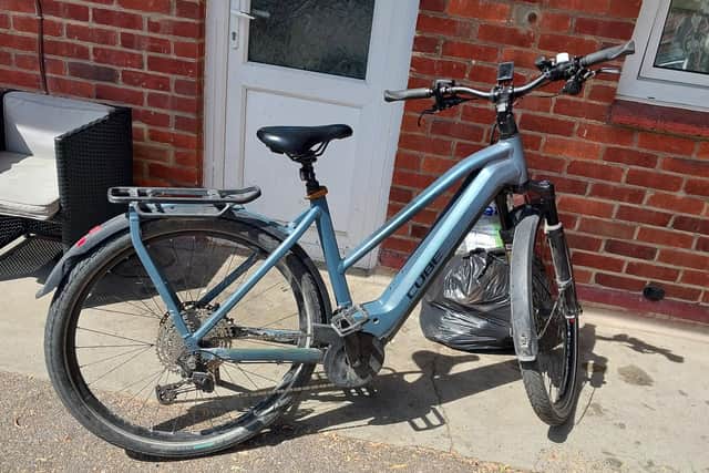A stolen matte blue Cube bicycle has been recovered by police in Portsmouth.