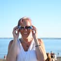 People gathered on Southsea seafront to watch the eclipse 
